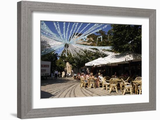 Cafe, Valldemossa, Mallorca, Spain-Peter Thompson-Framed Photographic Print