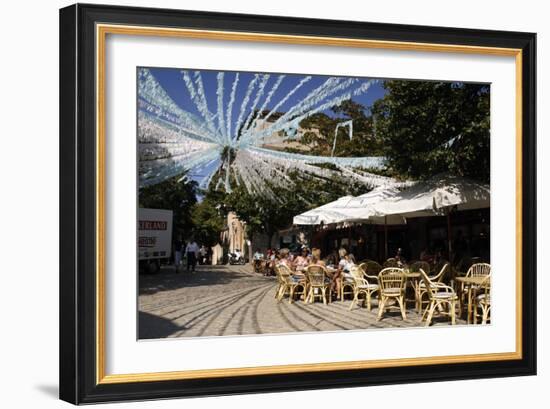 Cafe, Valldemossa, Mallorca, Spain-Peter Thompson-Framed Photographic Print