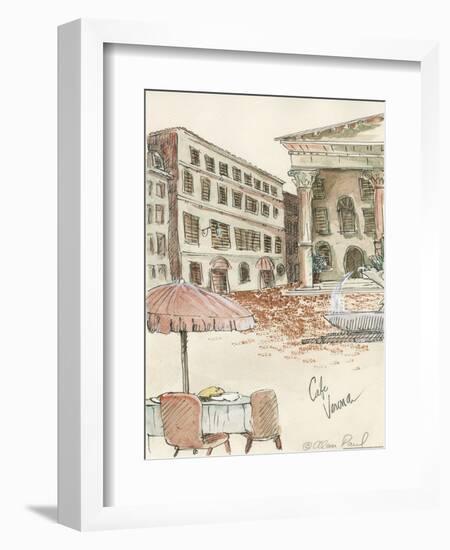 Cafe Verona-Alan Paul-Framed Art Print