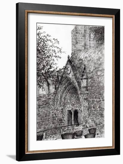 Cafe View, St. Emilion, 2010-Vincent Alexander Booth-Framed Giclee Print