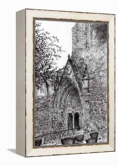 Cafe View, St. Emilion, 2010-Vincent Alexander Booth-Framed Premier Image Canvas