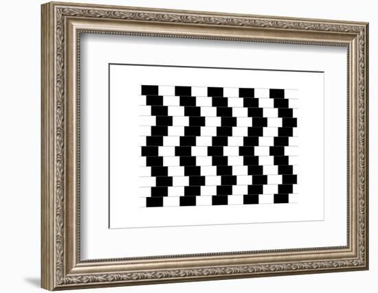 Cafe Wall Illusion-Science Photo Library-Framed Photographic Print