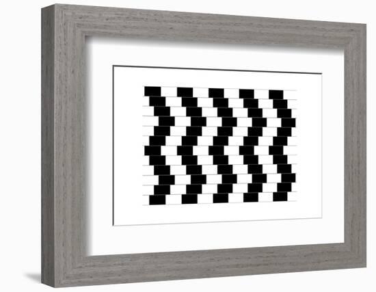 Cafe Wall Illusion-Science Photo Library-Framed Photographic Print