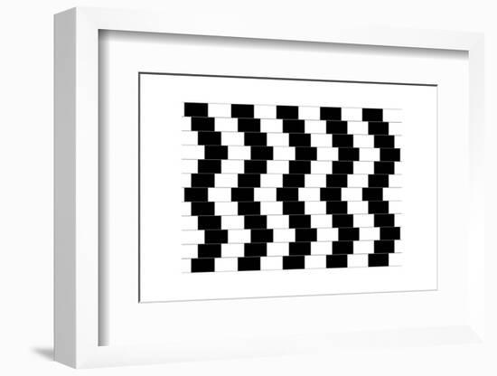 Cafe Wall Illusion-Science Photo Library-Framed Photographic Print