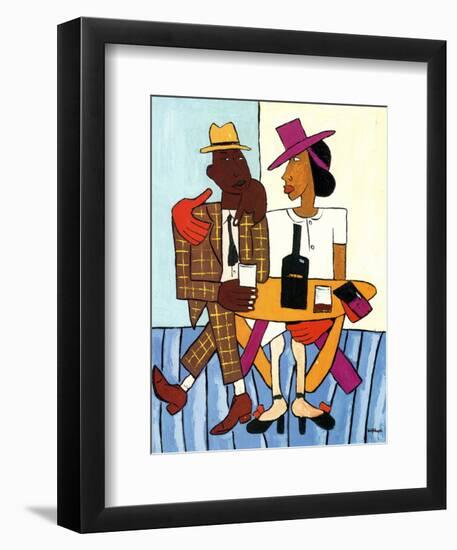 Cafe-William H^ Johnson-Framed Art Print