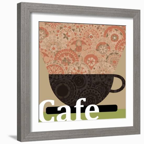 Cafe-Teofilo Olivieri-Framed Giclee Print