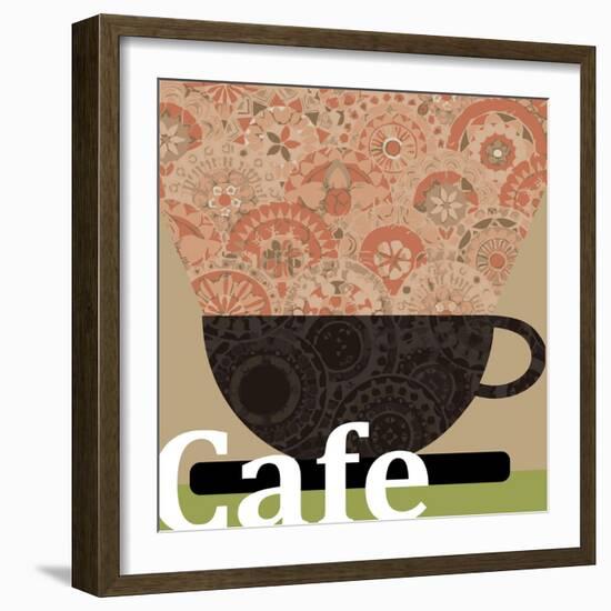 Cafe-Teofilo Olivieri-Framed Giclee Print