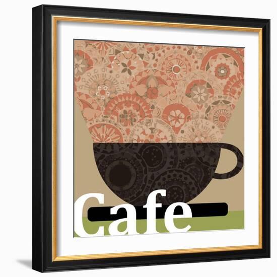 Cafe-Teofilo Olivieri-Framed Giclee Print