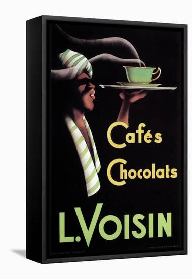 Cafes Chocolats L. Voisin-Noel Saunier-Framed Stretched Canvas