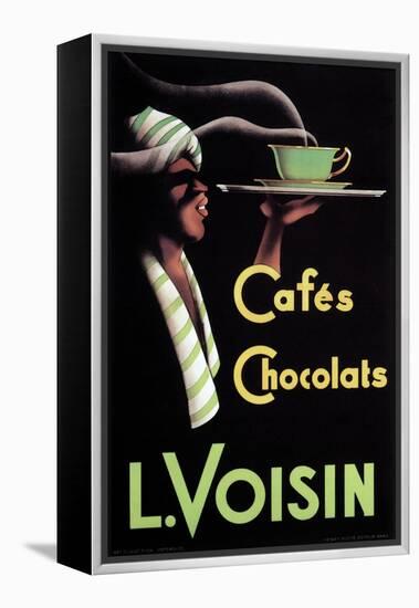 Cafes Chocolats L. Voisin-Noel Saunier-Framed Stretched Canvas
