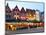 Cafes in Marketplace in Downtown Bruges, Belgium-Bill Bachmann-Mounted Photographic Print