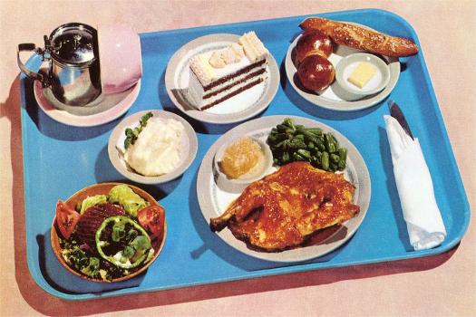 Cafeteria Lunch Tray, Retro' Art Print