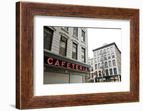 Cafeteria-Erin Clark-Framed Art Print