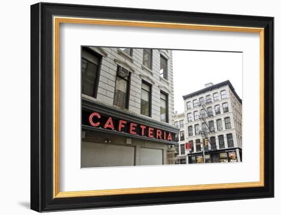 Cafeteria-Erin Clark-Framed Art Print