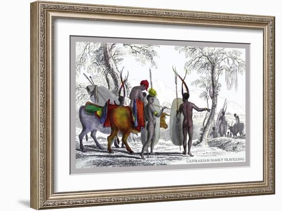 Caffarian Family Travelling-John Stewart-Framed Art Print