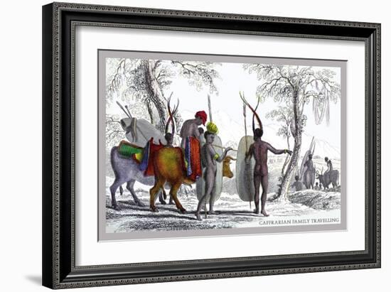 Caffarian Family Travelling-John Stewart-Framed Art Print