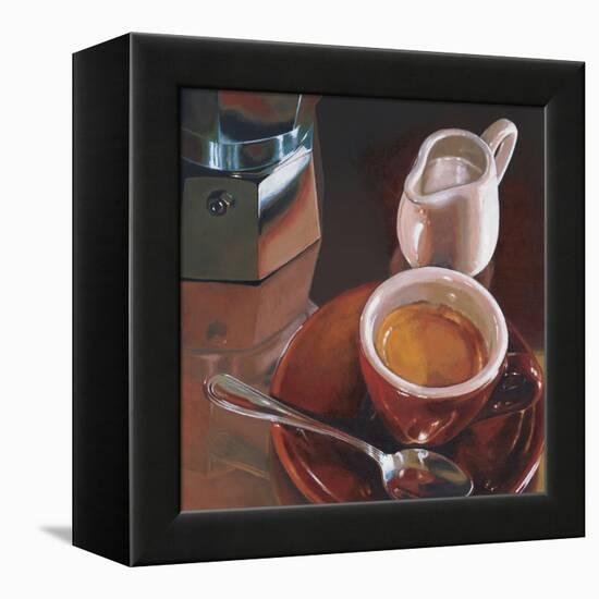 Caffé del mattino-Federico Landi-Framed Stretched Canvas