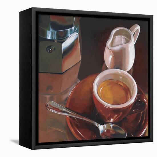 Caffé del mattino-Federico Landi-Framed Stretched Canvas