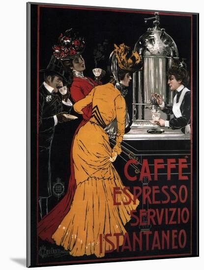 Caffe Espresso Servizio Istantaneo-V Ceccanti-Mounted Art Print