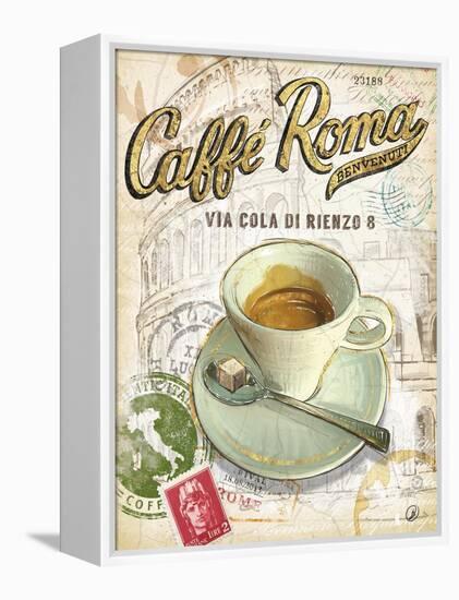 Caffe Roma-Chad Barrett-Framed Stretched Canvas