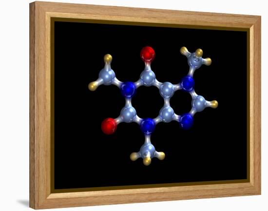 Caffeine Molecule-Dr. Mark J.-Framed Premier Image Canvas