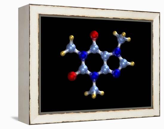 Caffeine Molecule-Dr. Mark J.-Framed Premier Image Canvas