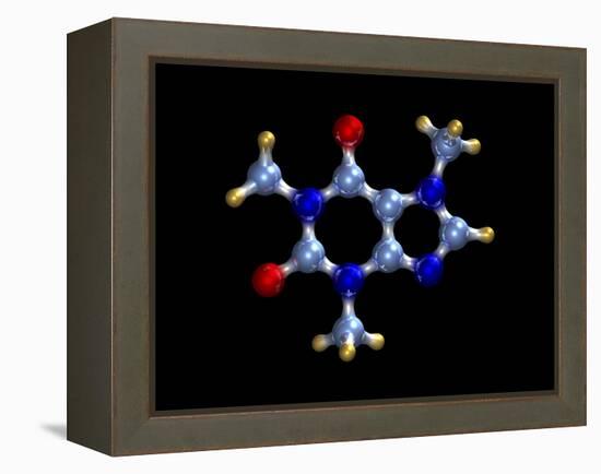 Caffeine Molecule-Dr. Mark J.-Framed Premier Image Canvas