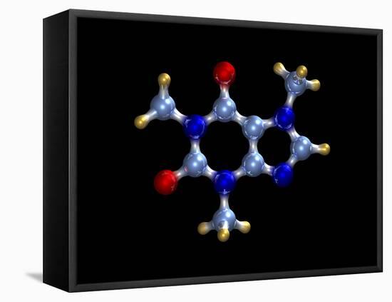 Caffeine Molecule-Dr. Mark J.-Framed Premier Image Canvas