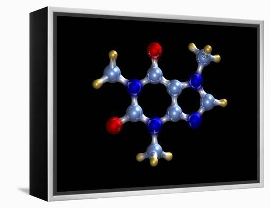 Caffeine Molecule-Dr. Mark J.-Framed Premier Image Canvas