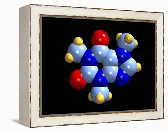 Caffeine Molecule-Dr. Mark J.-Framed Premier Image Canvas