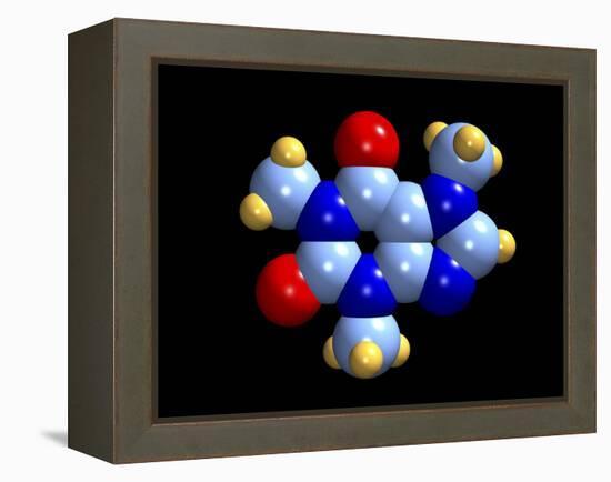 Caffeine Molecule-Dr. Mark J.-Framed Premier Image Canvas