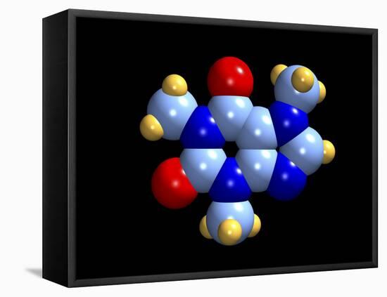 Caffeine Molecule-Dr. Mark J.-Framed Premier Image Canvas