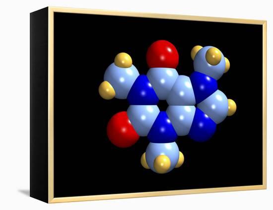 Caffeine Molecule-Dr. Mark J.-Framed Premier Image Canvas