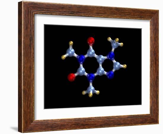 Caffeine Molecule-Dr. Mark J.-Framed Photographic Print