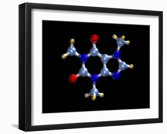 Caffeine Molecule-Dr. Mark J.-Framed Photographic Print