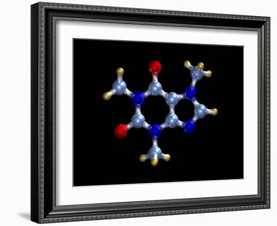 Caffeine Molecule-Dr. Mark J.-Framed Photographic Print