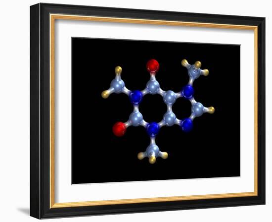 Caffeine Molecule-Dr. Mark J.-Framed Photographic Print