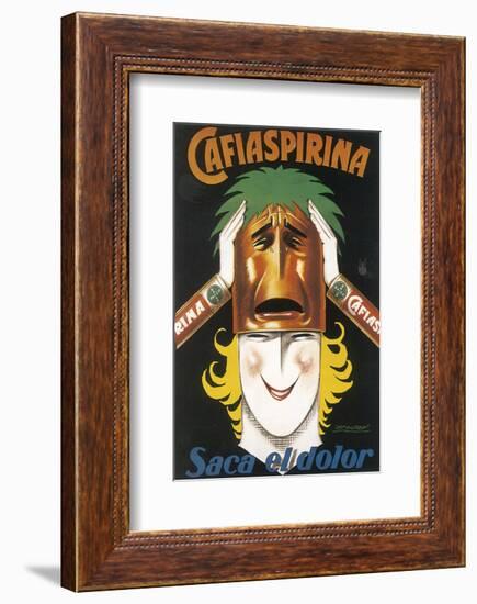 Cafiaspirina-Achille Luciano Mauzan-Framed Premium Giclee Print