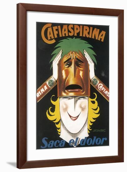 Cafiaspirina-Achille Luciano Mauzan-Framed Art Print