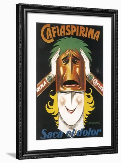 Cafiaspirina-Achille Luciano Mauzan-Framed Art Print