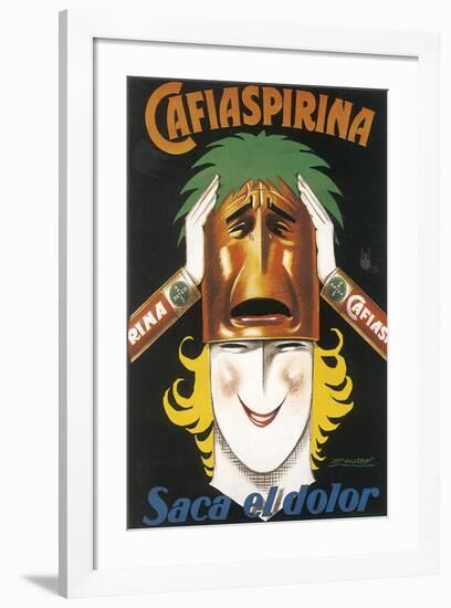 Cafiaspirina-Achille Luciano Mauzan-Framed Art Print