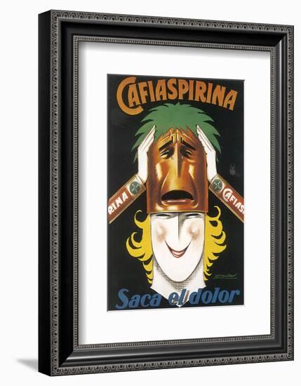 Cafiaspirina-Achille Luciano Mauzan-Framed Art Print