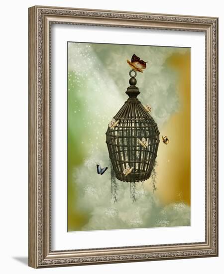 Cage-justdd-Framed Art Print