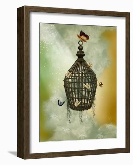 Cage-justdd-Framed Art Print