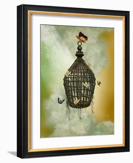 Cage-justdd-Framed Art Print