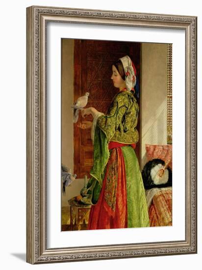 Caged Doves-John Frederick Lewis-Framed Giclee Print