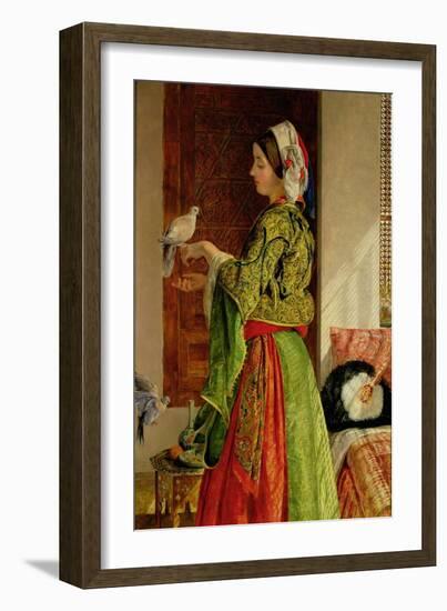 Caged Doves-John Frederick Lewis-Framed Giclee Print