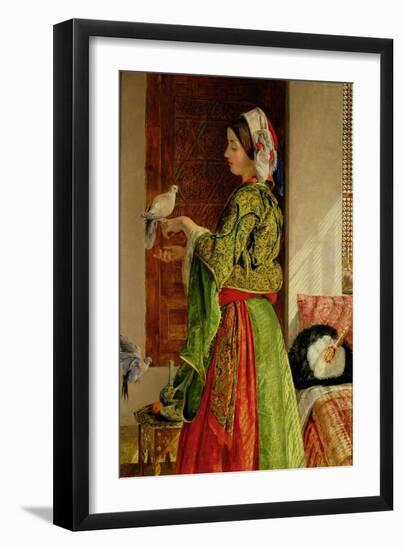 Caged Doves-John Frederick Lewis-Framed Giclee Print