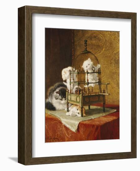 Caged Kittens-Henriette Ronner-Knip-Framed Giclee Print