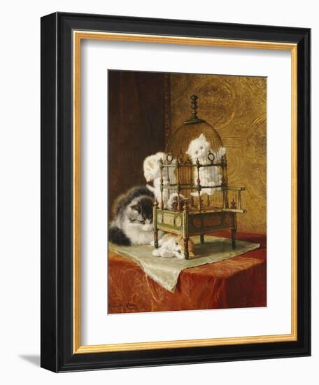 Caged Kittens-Henriette Ronner-Knip-Framed Giclee Print